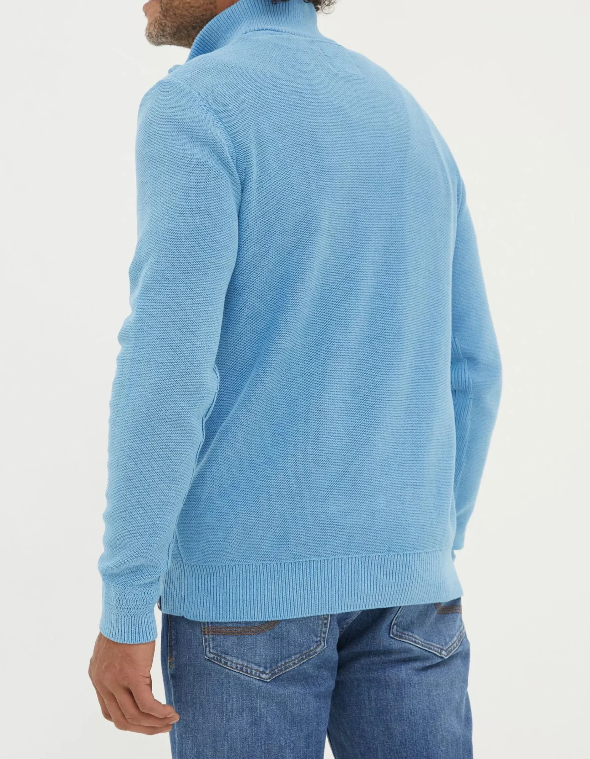 Men FatFace View All|Berwick Washed Half Neck