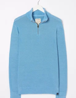 Men FatFace View All|Berwick Washed Half Neck