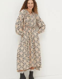 Women FatFace Dresses|Beth Damask Floral Maxi Dress