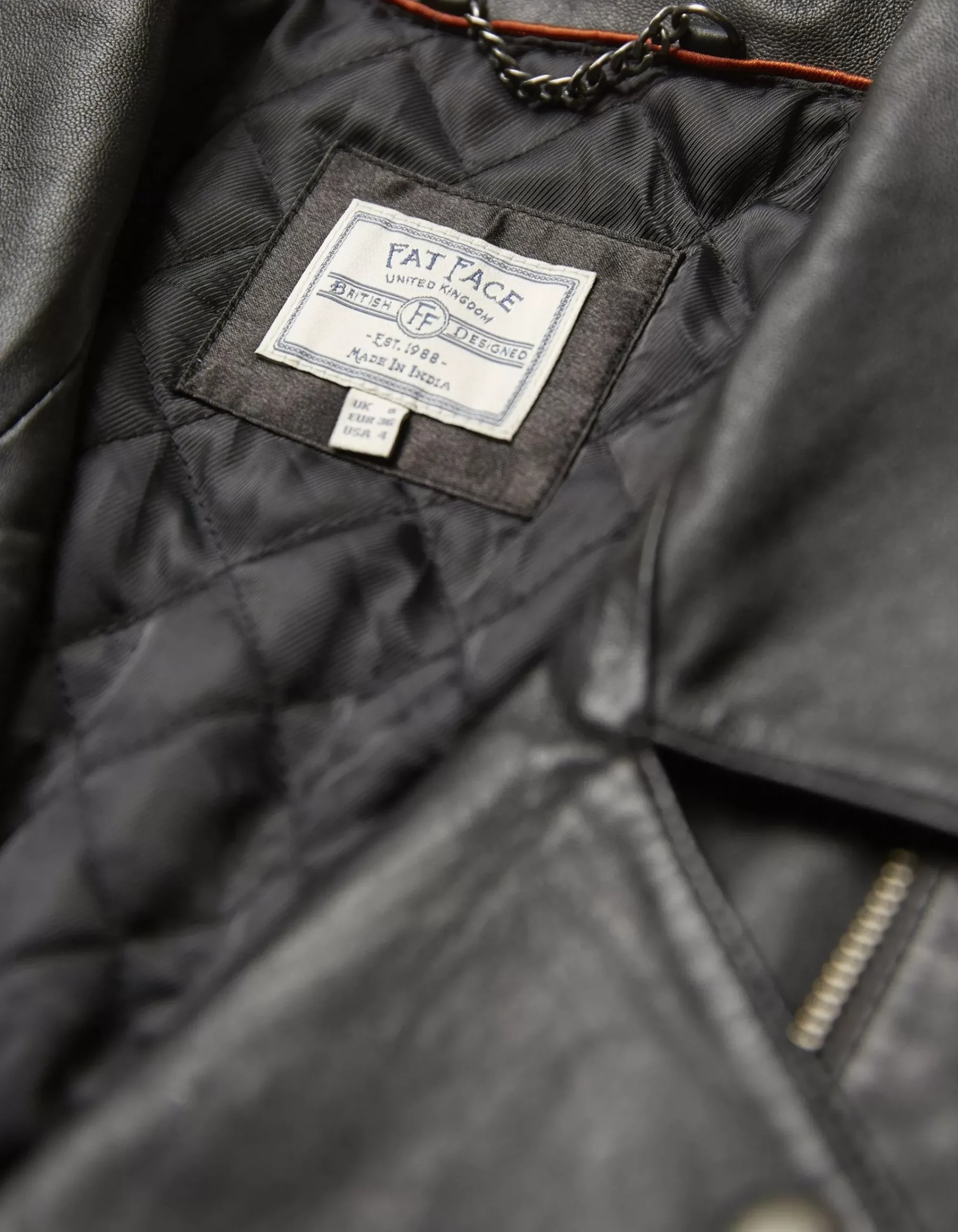 Women FatFace Coats & Jackets|Bethany Biker Leather Jacket