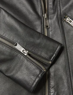 Women FatFace Coats & Jackets|Bethany Biker Leather Jacket