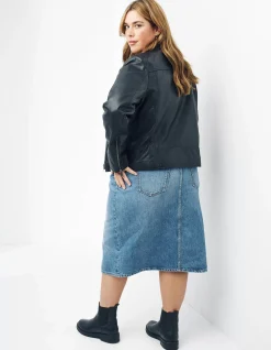 Women FatFace Coats & Jackets|Bethany Biker Leather Jacket