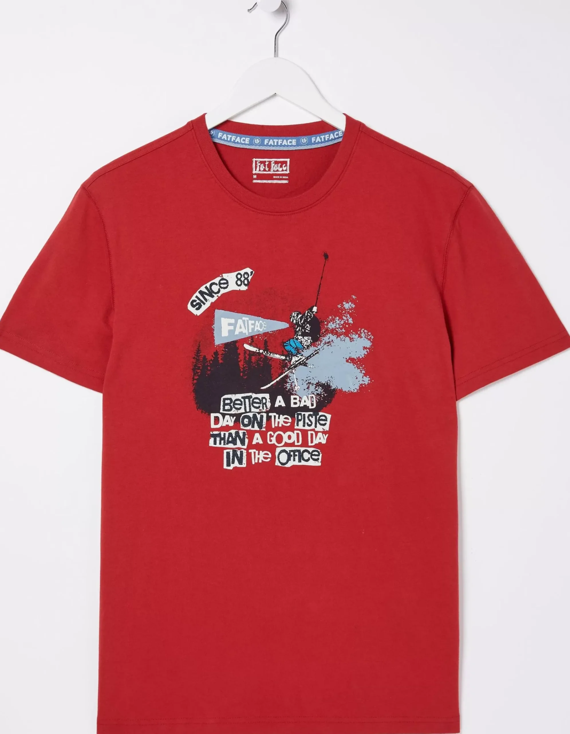 Men FatFace T-Shirts|Better A Bad Day Ski T-Shirt