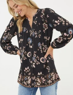 Women FatFace Tops & T-Shirts|Betty Fall Floral Tunic
