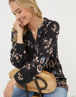 Women FatFace Tops & T-Shirts|Betty Fall Floral Tunic