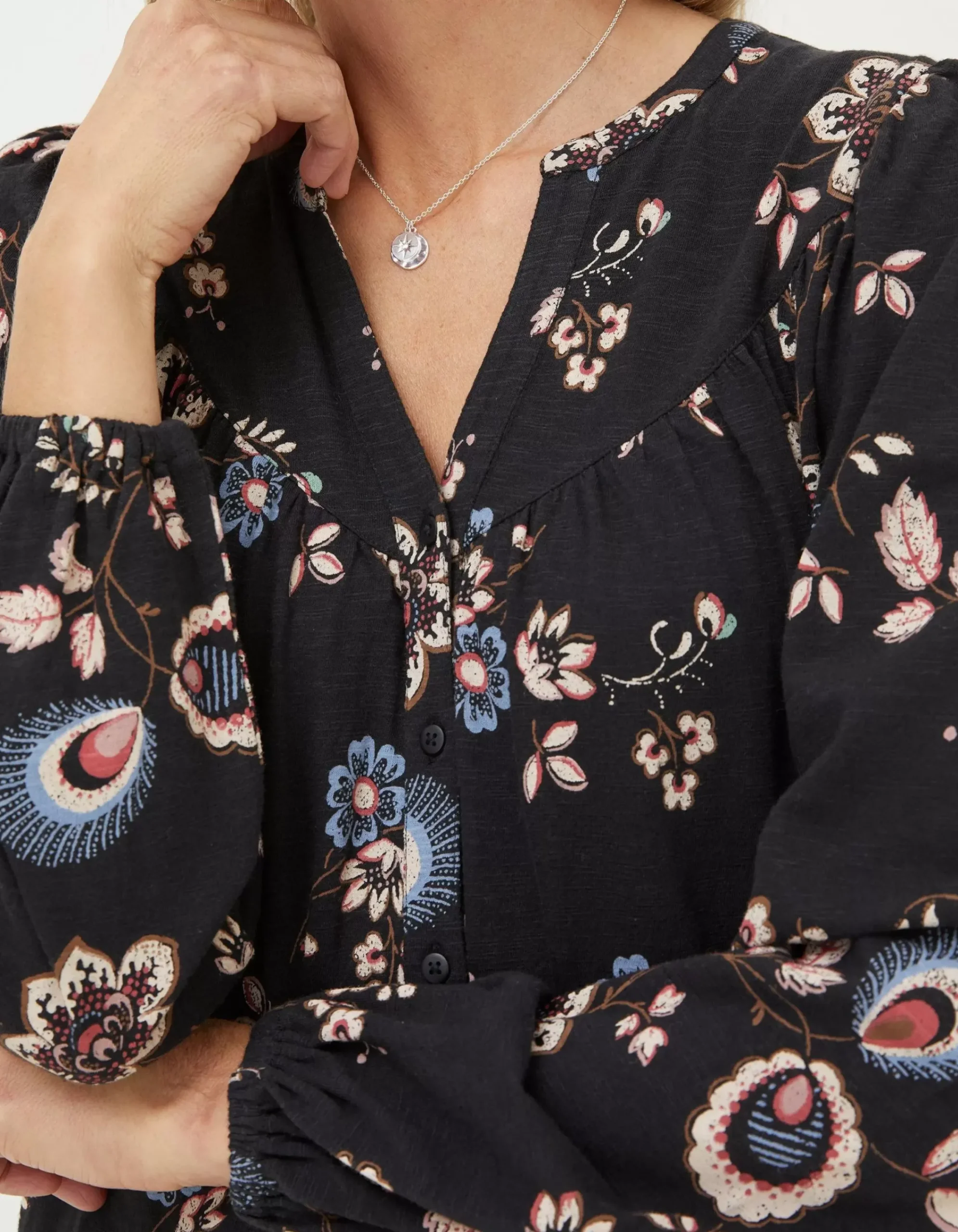 Women FatFace Tops & T-Shirts|Betty Fall Floral Tunic