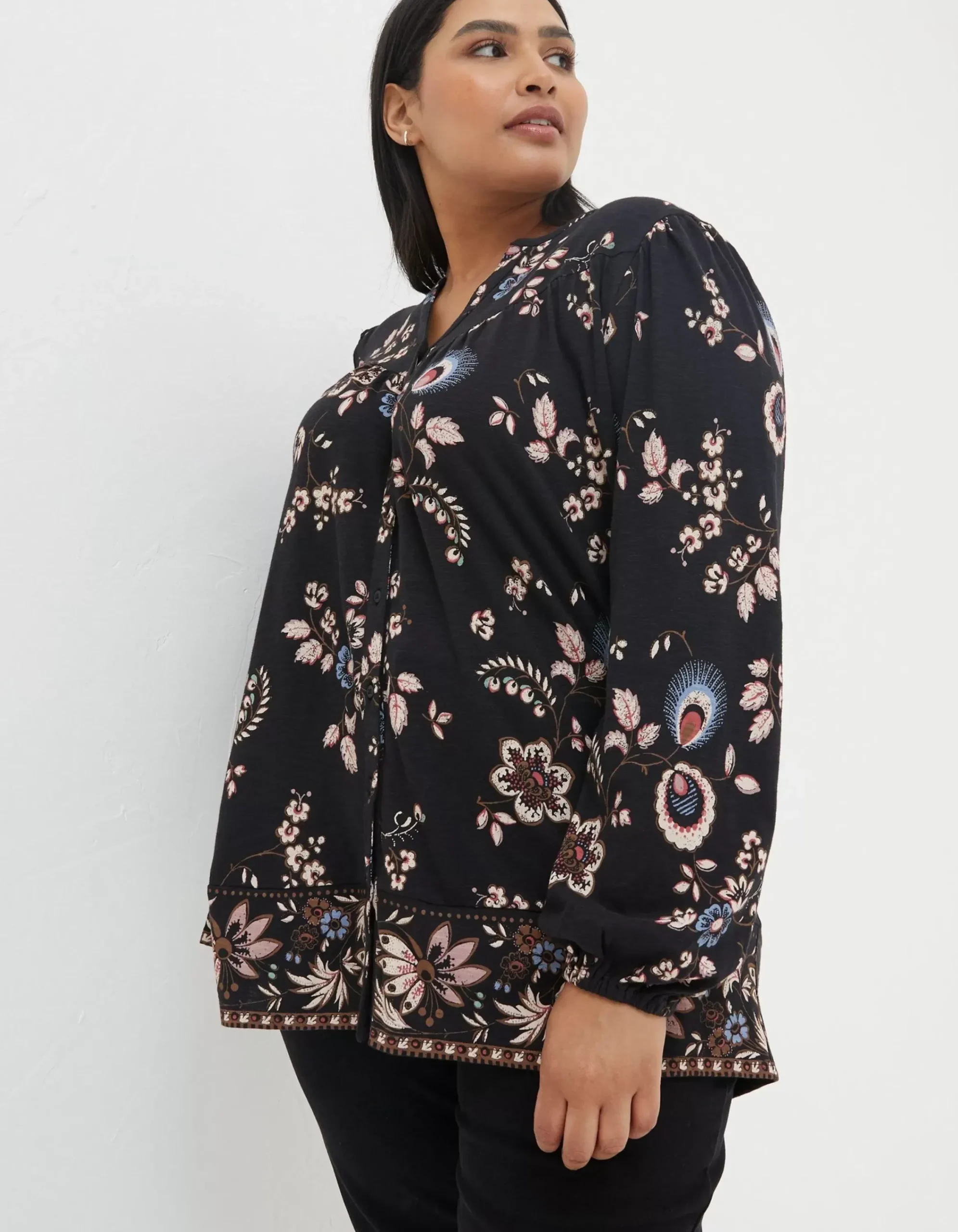 Women FatFace Tops & T-Shirts|Betty Fall Floral Tunic