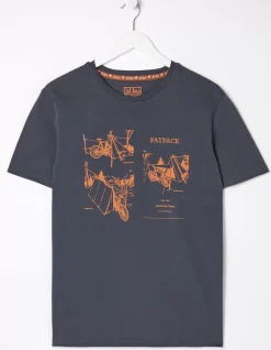 Men FatFace T-Shirts|Bike In Tents T-Shirt