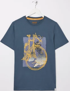 Men FatFace T-Shirts|Bike Map T-Shirt