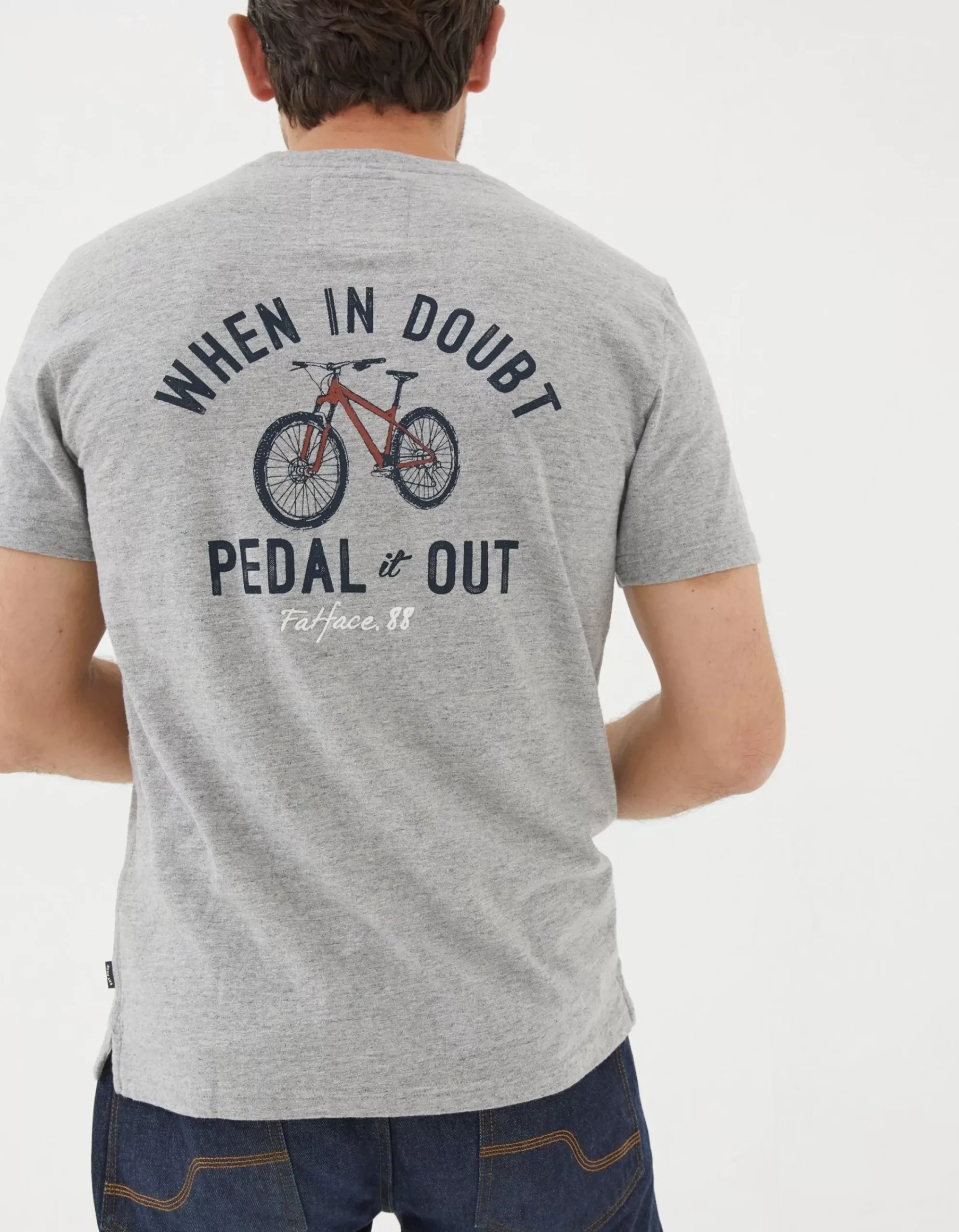 Men FatFace T-Shirts|Bike Pedal T-Shirt