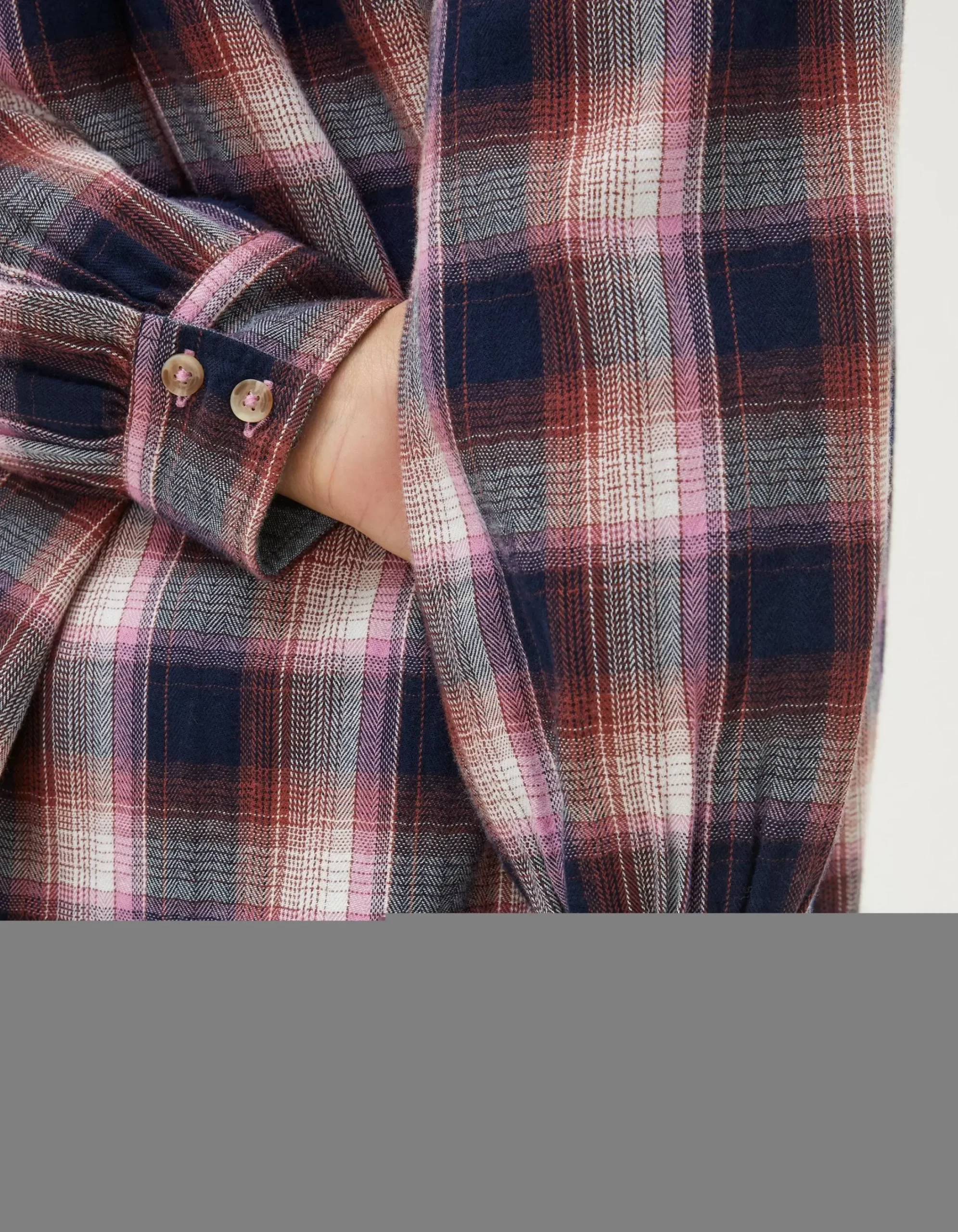 Women FatFace Shirts & Blouses|Billie Longline Check Shirt