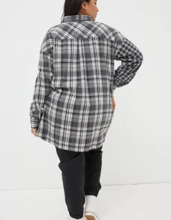 Women FatFace Shirts & Blouses|Billie Longline Check Shirt