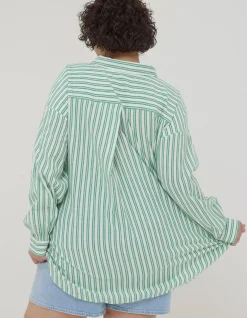 Women FatFace Shirts & Blouses|Billie Stripe Longline Shirt
