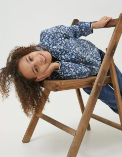 Girls FatFace View All|Bird Tile Windbreaker Jacket