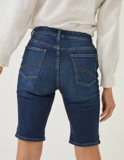 Women FatFace Shorts|Bisley Denim Bermuda Shorts