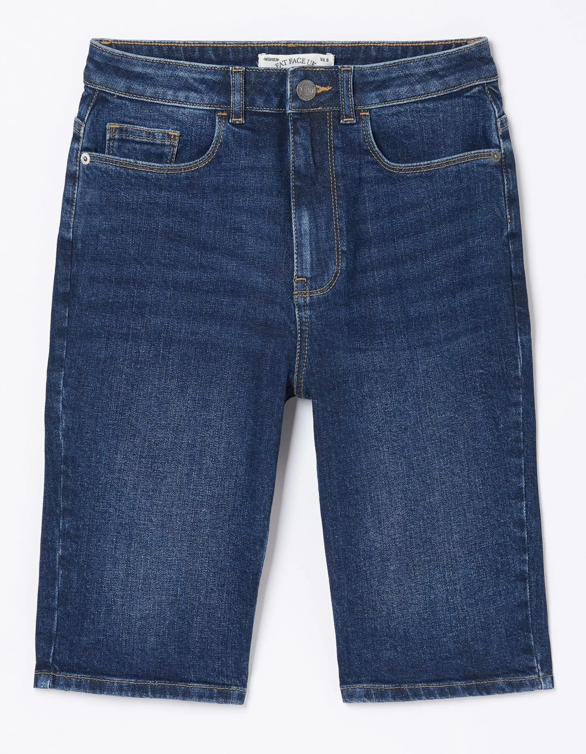 Women FatFace Shorts|Bisley Denim Bermuda Shorts
