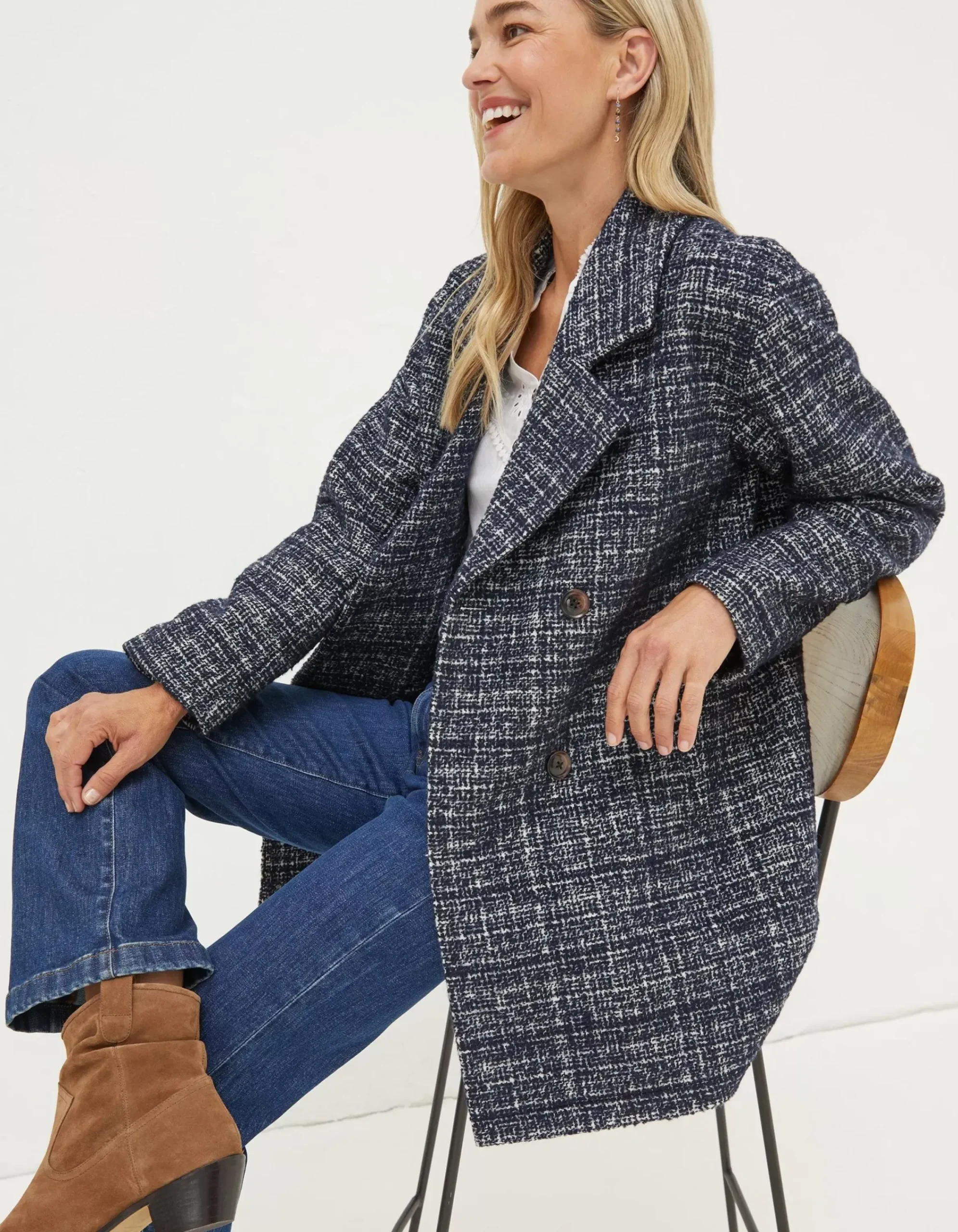 Women FatFace Coats & Jackets|Blair Wool Blend Coat
