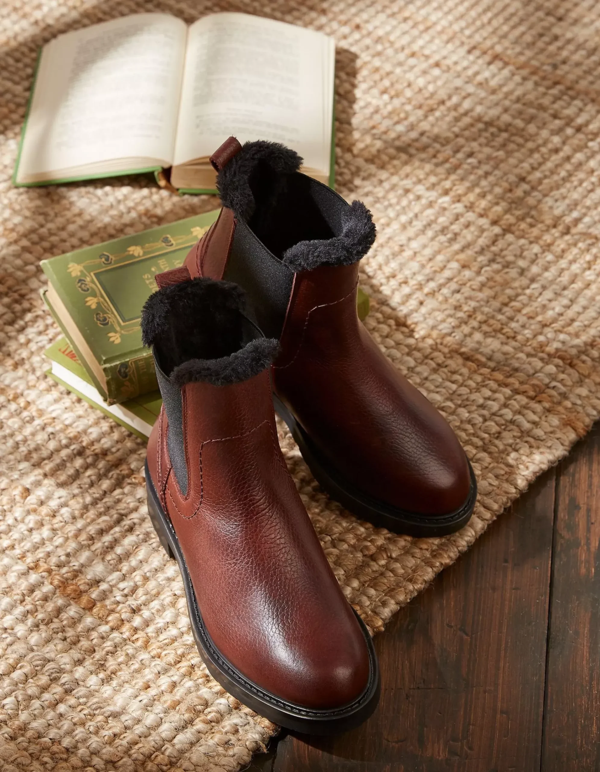 Women FatFace View All|Blake Fur Lined Chelsea Boot