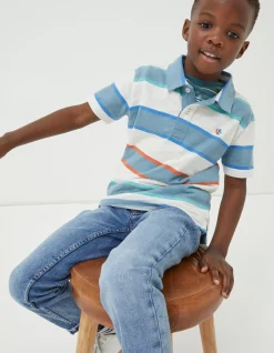 Boys FatFace View All|Block Stripe Polo