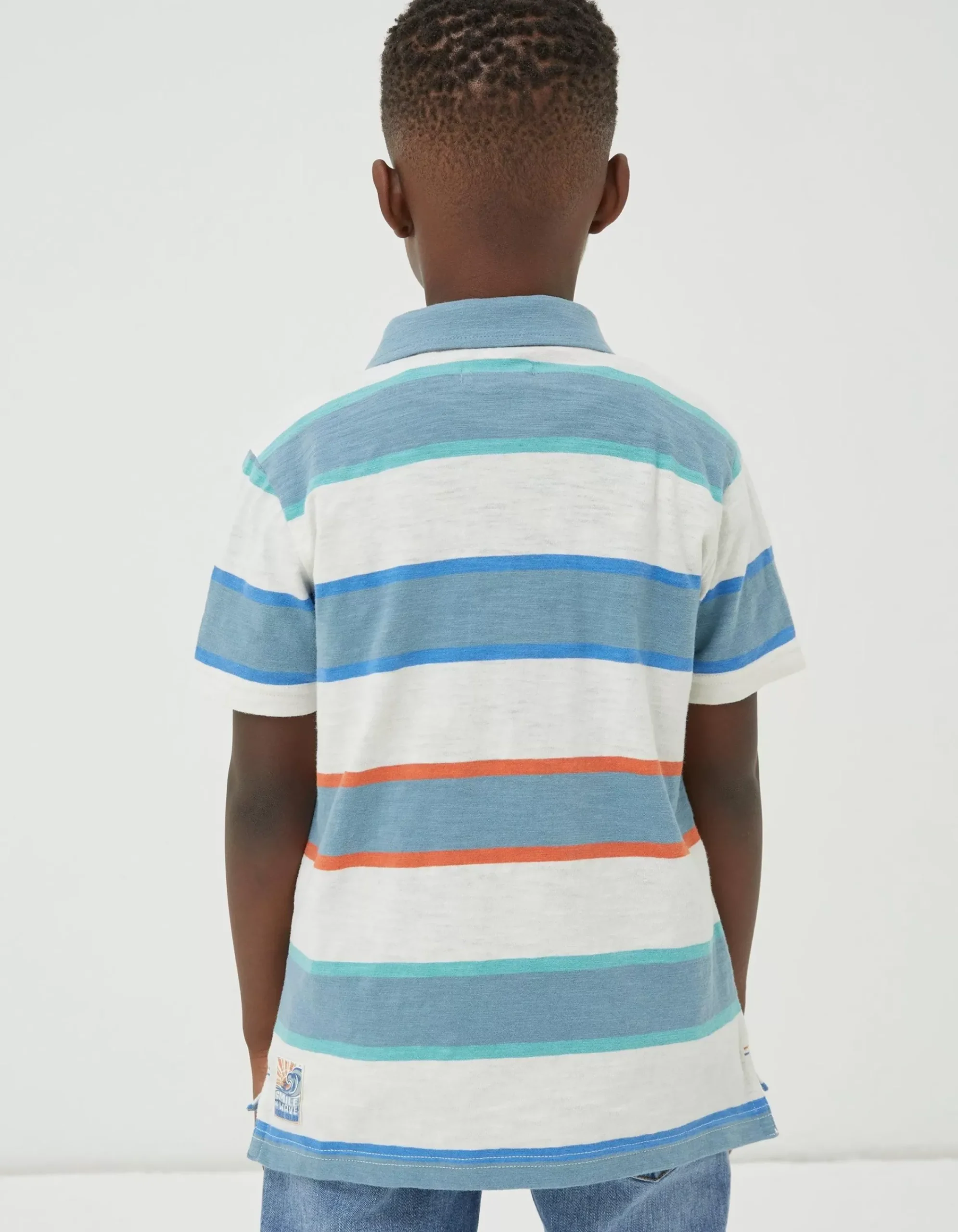 Boys FatFace View All|Block Stripe Polo