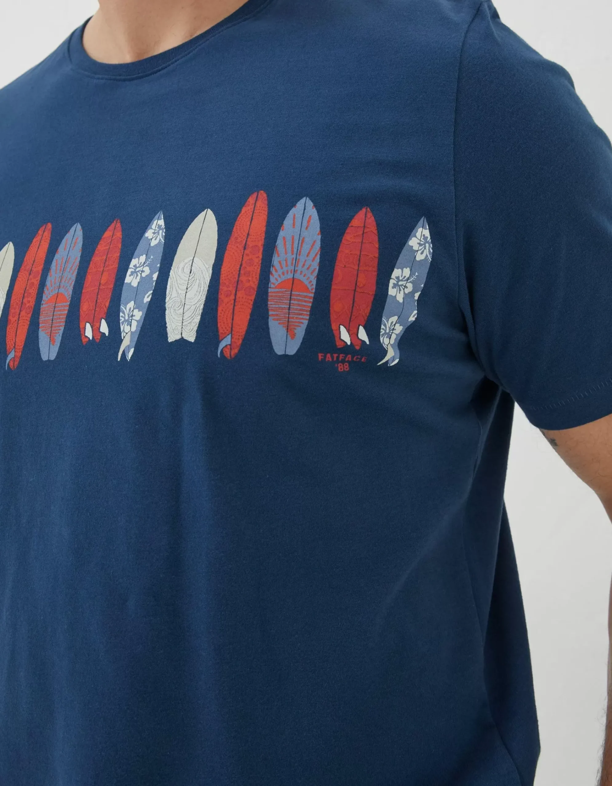 Men FatFace T-Shirts|Board Line Up T-Shirt