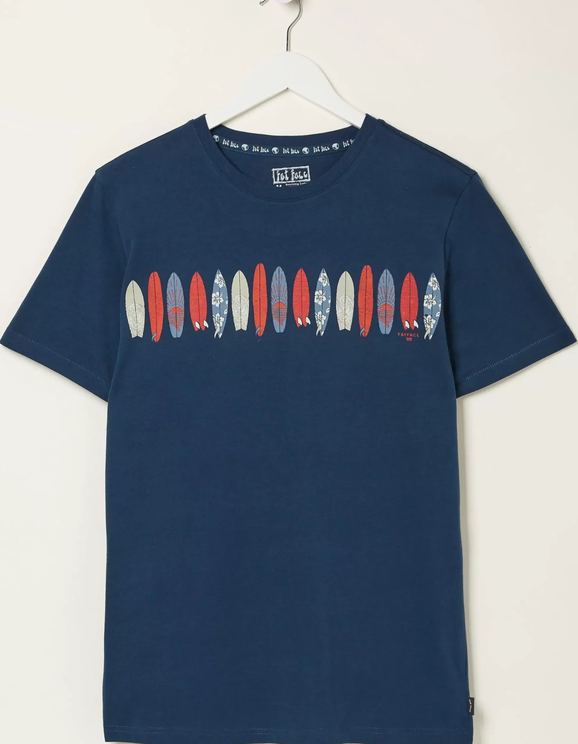 Men FatFace T-Shirts|Board Line Up T-Shirt