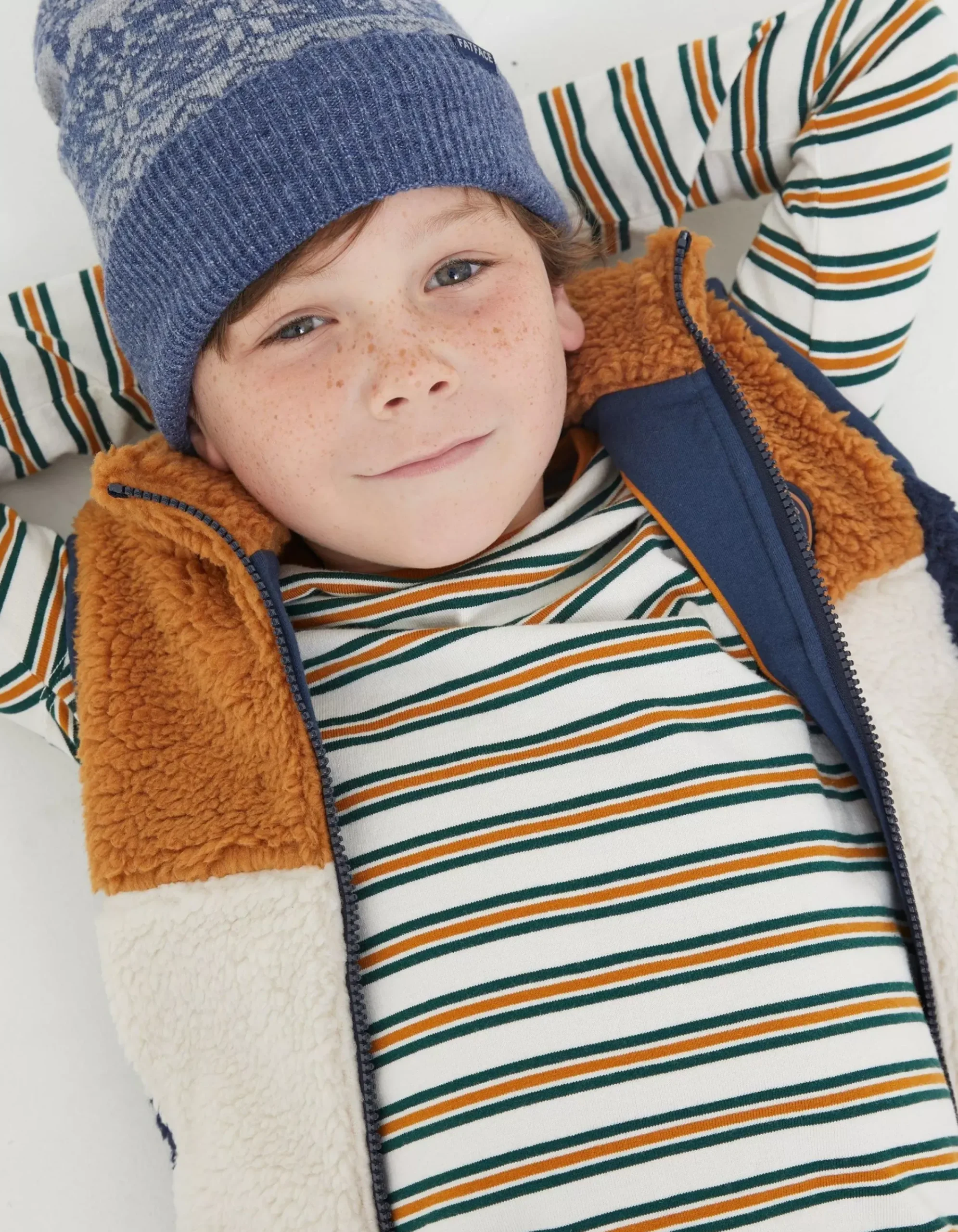 Kids FatFace View All|Bobbi Bear Fairisle Beanie