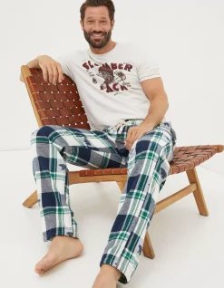 Men FatFace View All|Bobbi Bear Jacquard Pyjama Bottoms