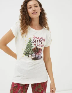 Women FatFace Nightwear & Loungewear|Bobbi Bear T-Shirt