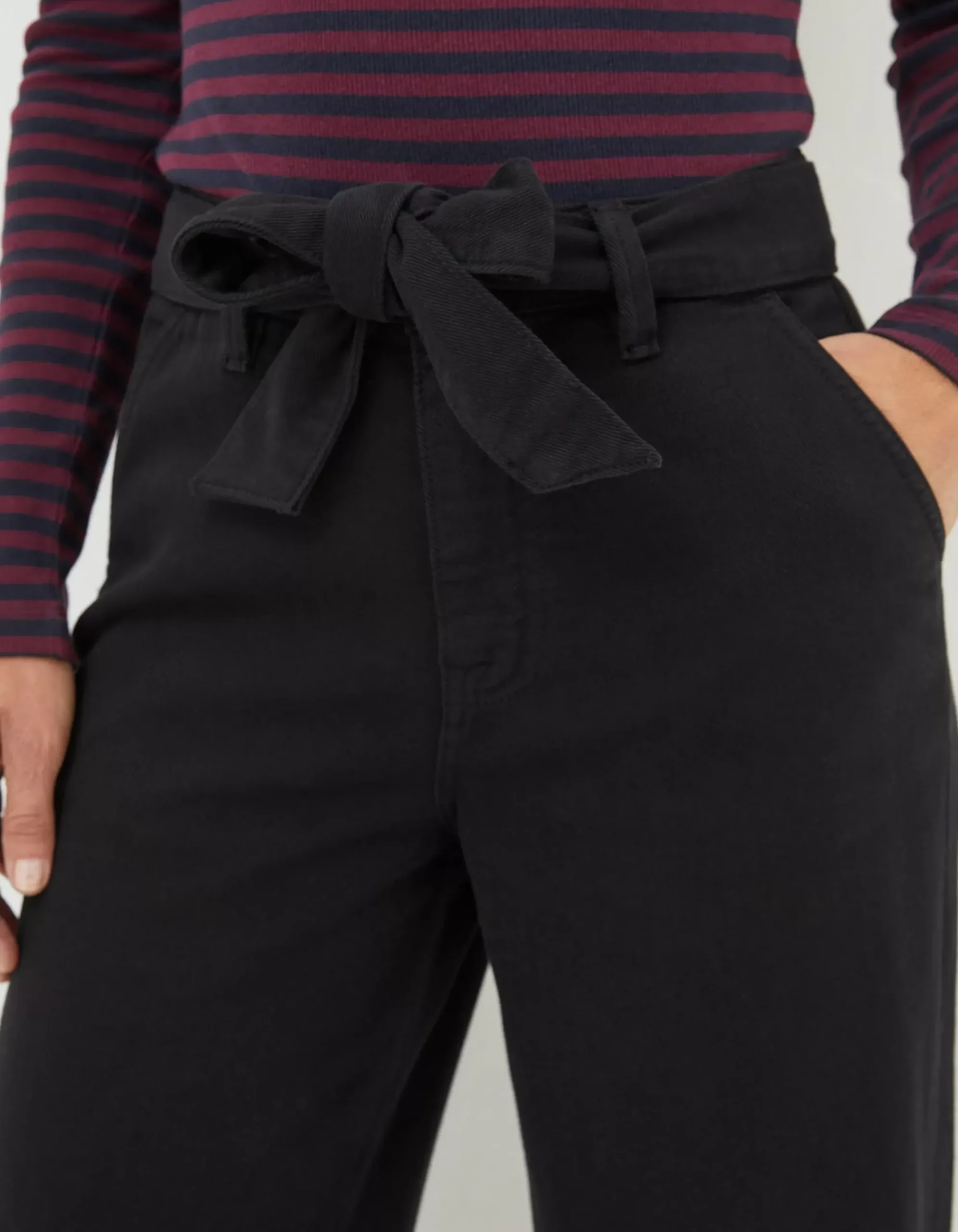 Women FatFace Trousers & Leggings|Bodi Belted Drape Trousers