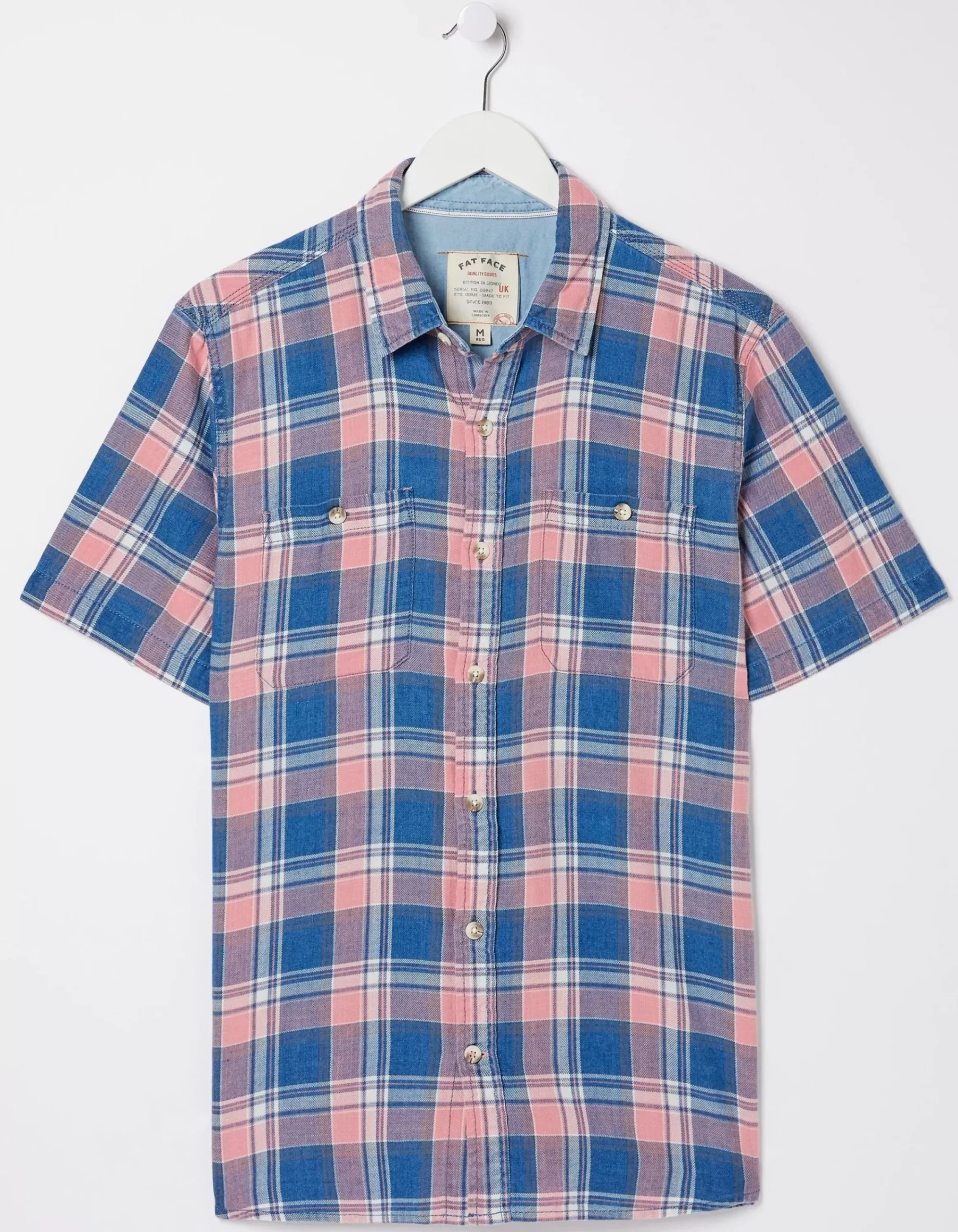 Men FatFace View All|Bodmin Indigo Check Shirt