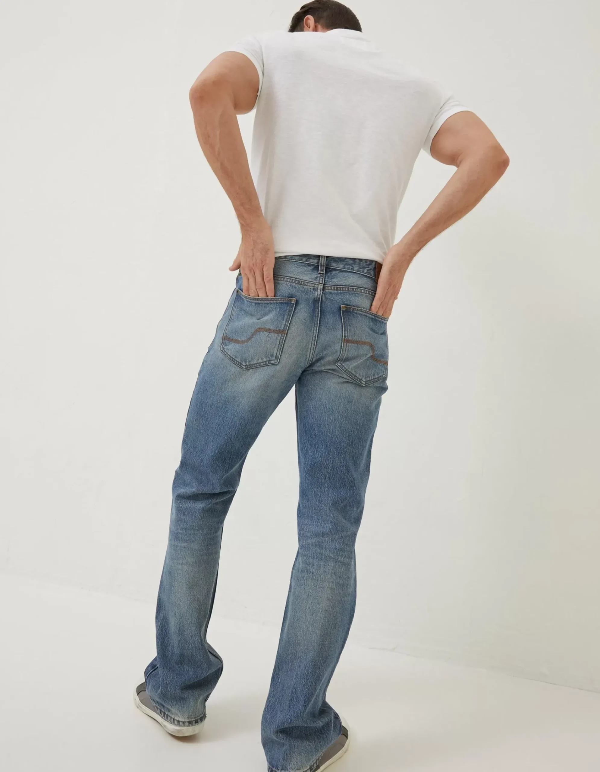 Men FatFace Jeans|Bootcut Authentic Wash Jeans
