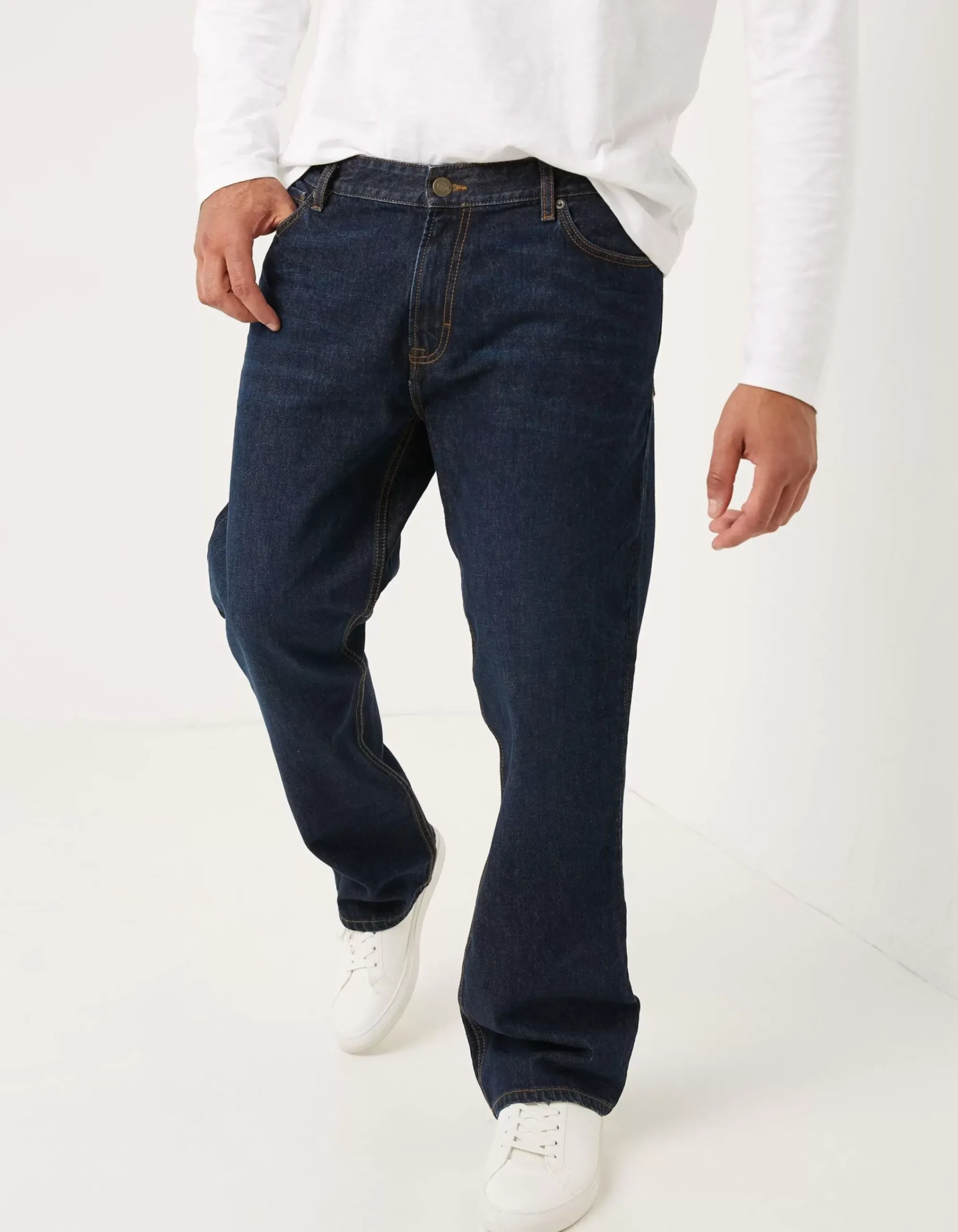 Men FatFace Jeans|Bootcut Dark Vintage Wash Jeans