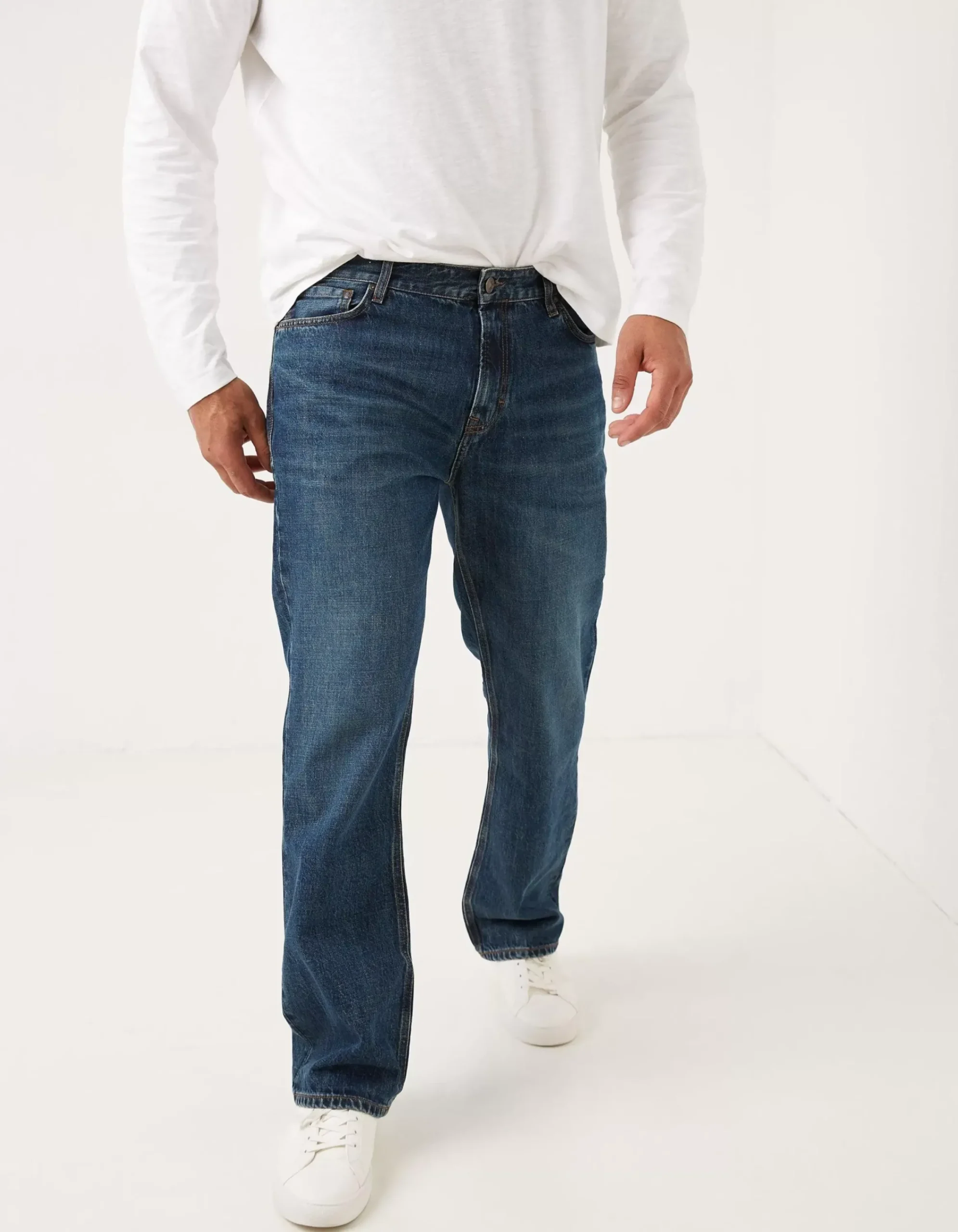 Men FatFace Jeans|Bootcut Mid Wash Jeans