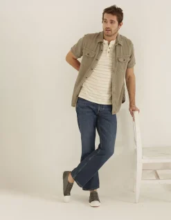 Men FatFace Jeans|Bootcut Mid Wash Jeans