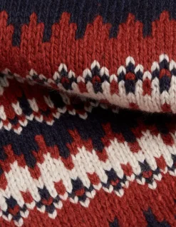 Men FatFace View All|Borg Lined Fairisle Hoodie