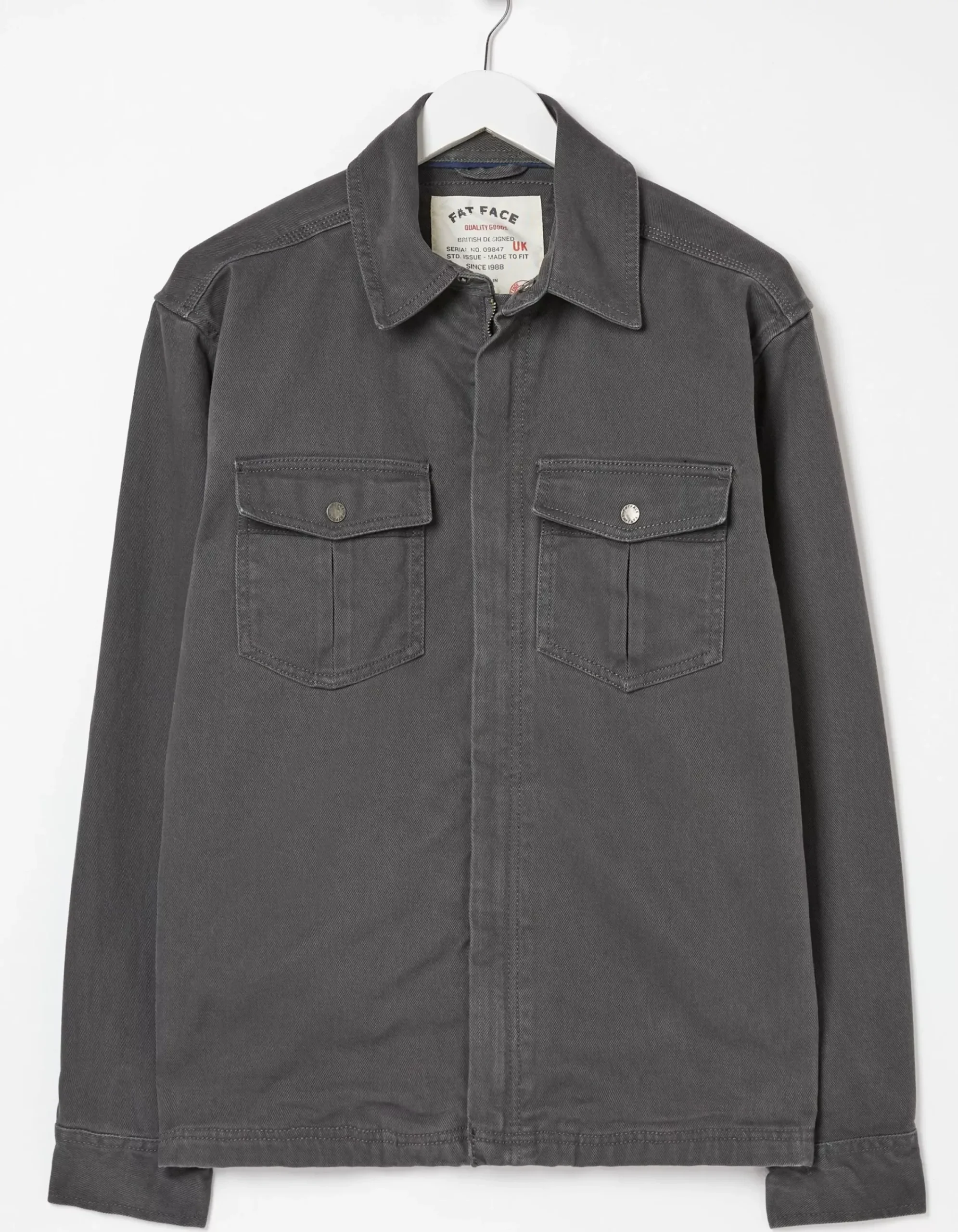 Men FatFace View All|Bowd Zip Front Overshirt