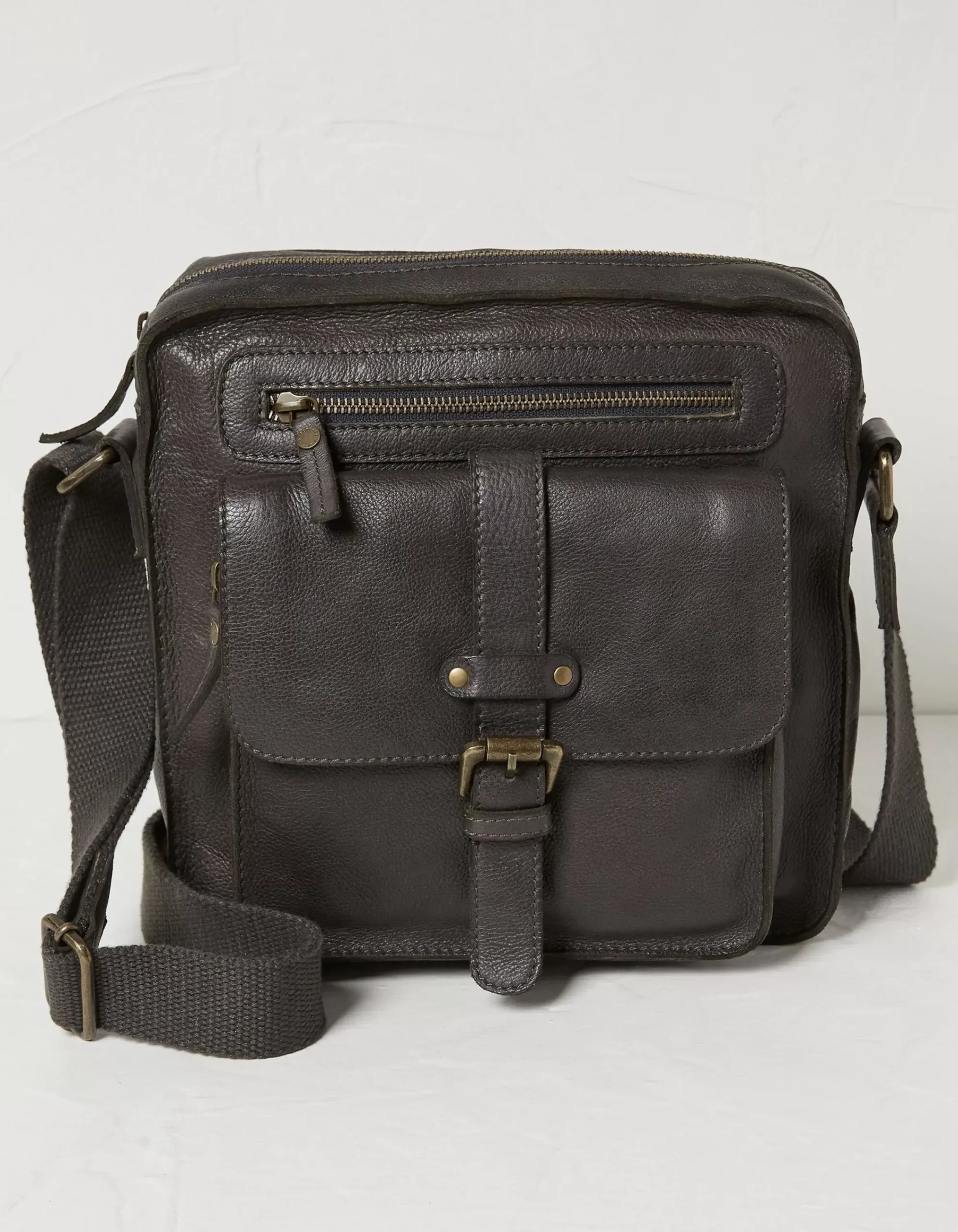 Men FatFace View All|Bramdean Leather Crossbody Bag
