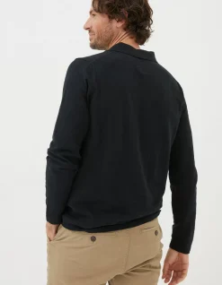Men FatFace Knitwear|Braunton Collared Jumper