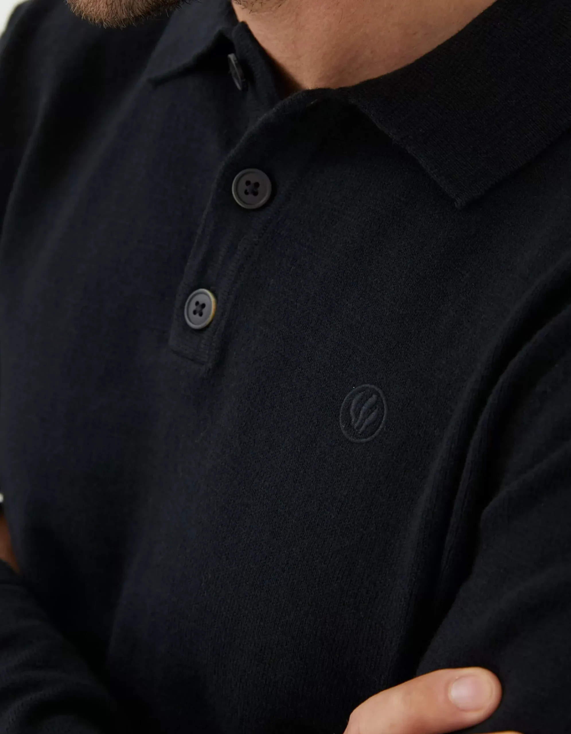 Men FatFace Knitwear|Braunton Collared Jumper