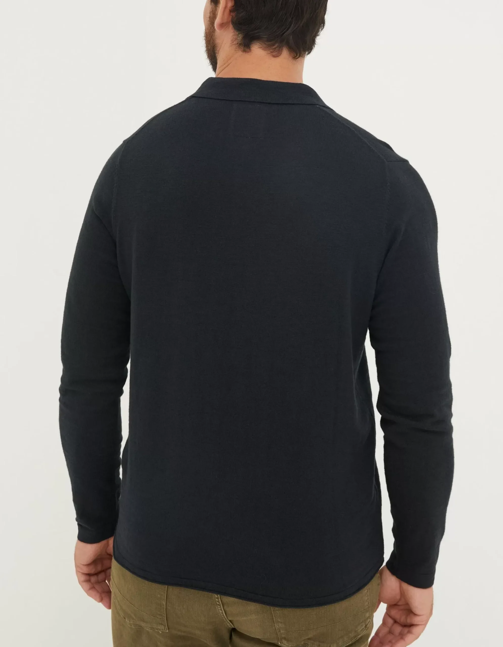 Men FatFace Knitwear|Braunton Collared Jumper