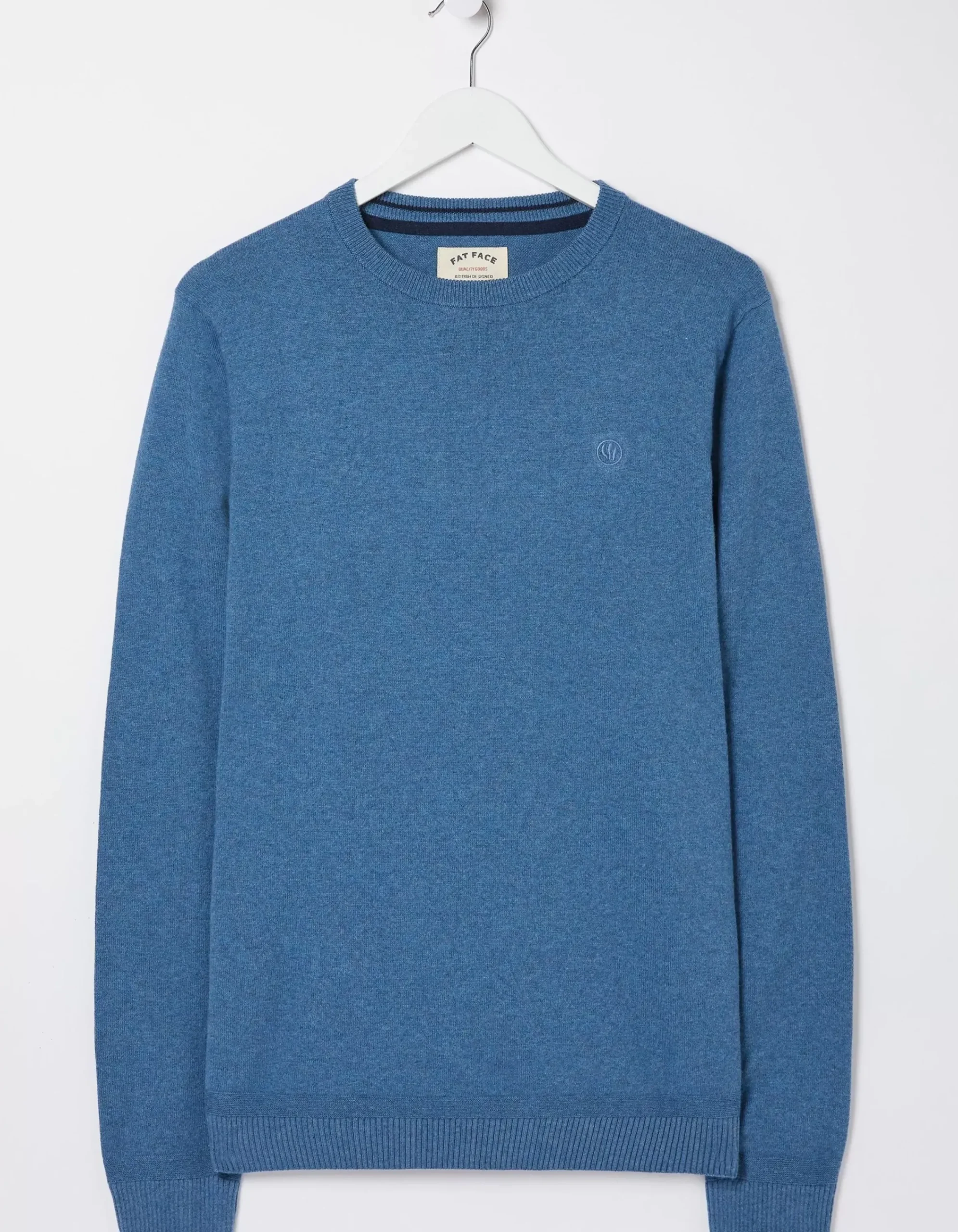 Men FatFace Knitwear|Braunton Crew Jumper