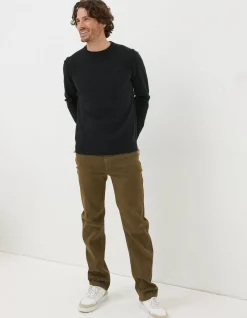 Men FatFace Knitwear|Braunton Crew Jumper