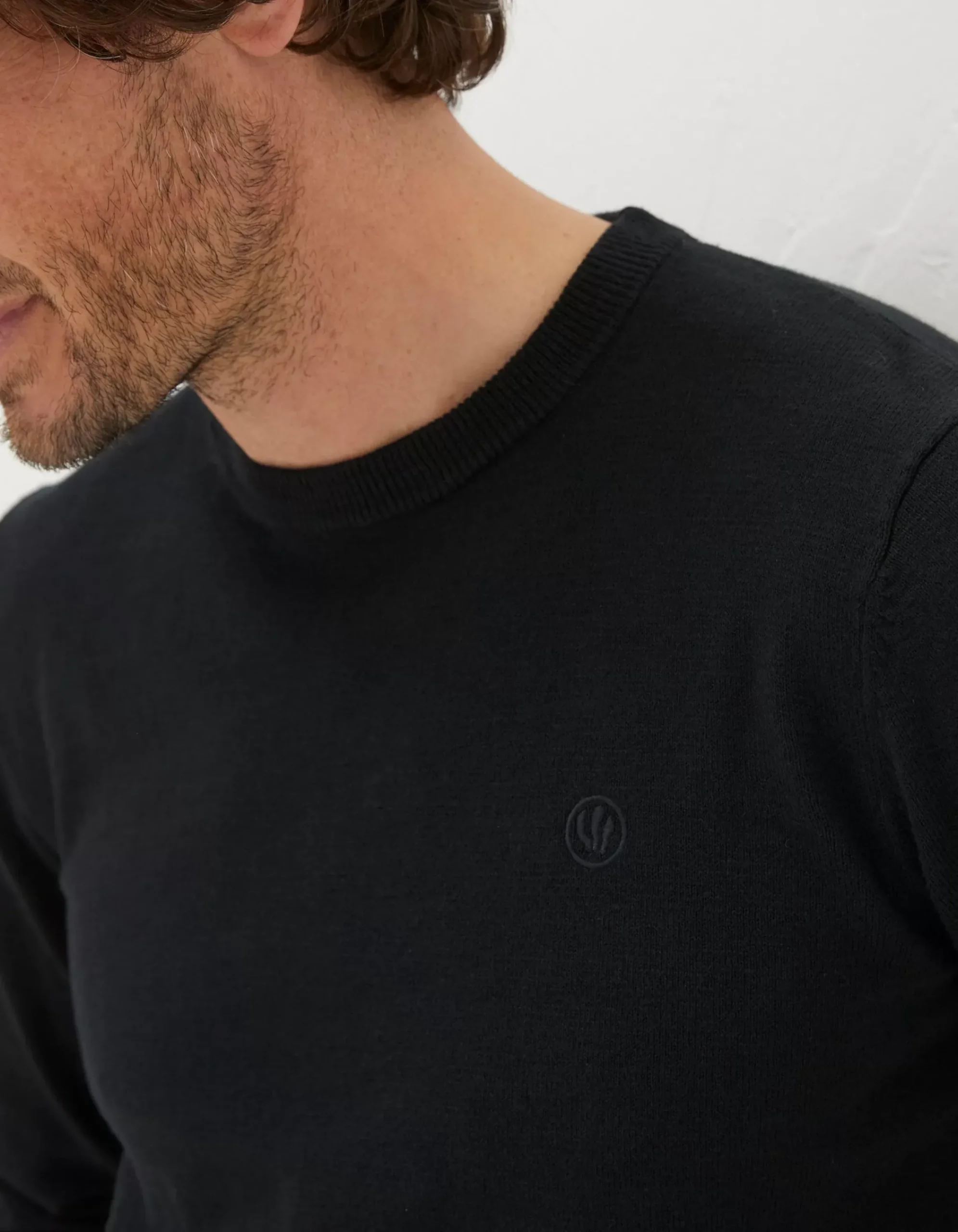 Men FatFace Knitwear|Braunton Crew Jumper