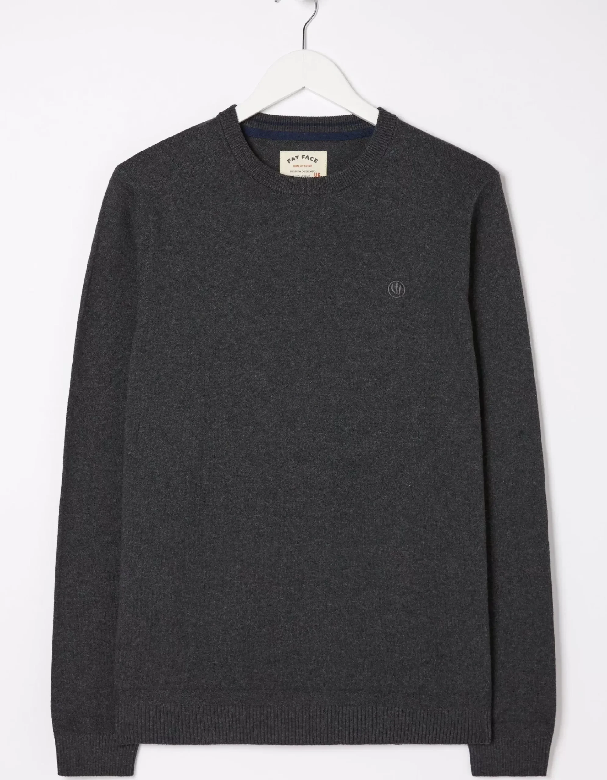 Men FatFace Knitwear|Braunton Crew Jumper