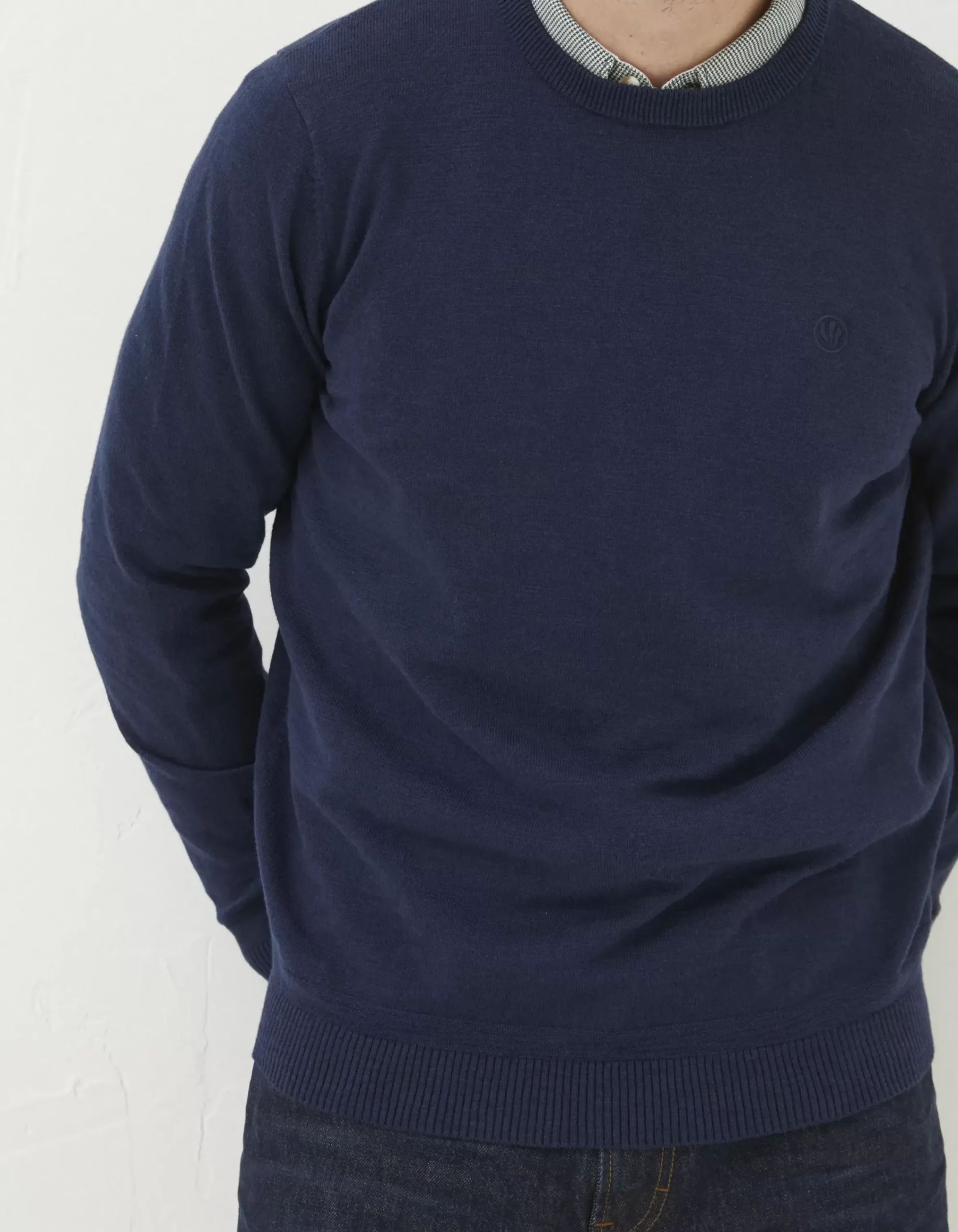 Men FatFace Knitwear|Braunton Crew Jumper