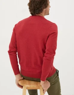 Men FatFace Knitwear|Braunton Crew Jumper