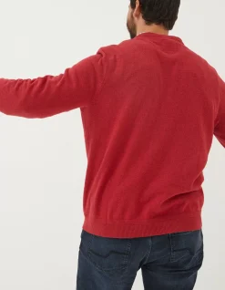 Men FatFace Knitwear|Braunton Crew Jumper
