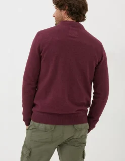 Men FatFace View All|Braunton Half Neck Jumper
