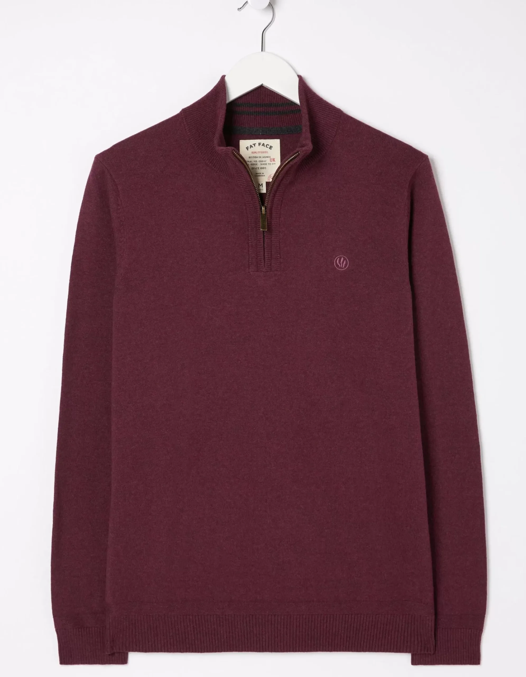 Men FatFace View All|Braunton Half Neck Jumper